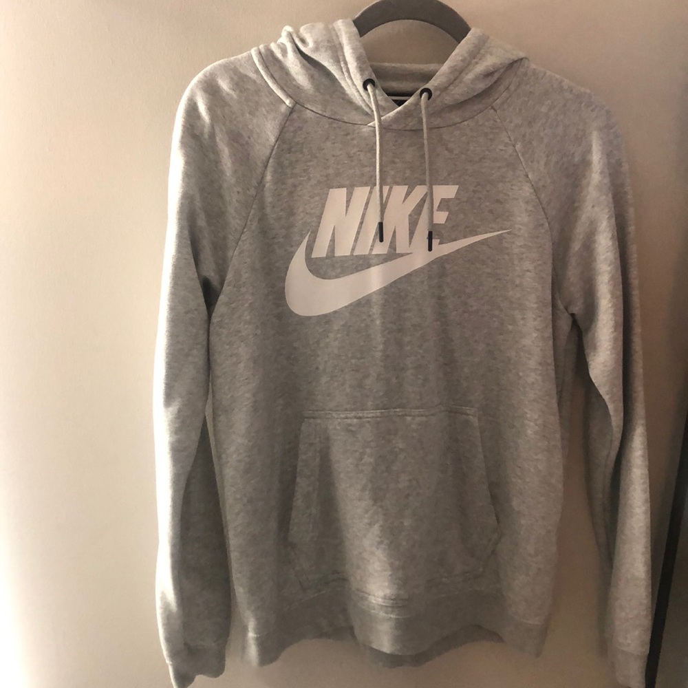 Grey Nike Hoodie Sweatshirt